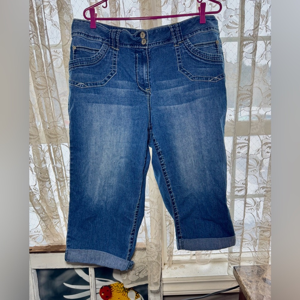 Penningtons 90’s Vintage Blue Ankle Cropped Jeans Mid-Rise